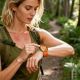 6. Tech-Protect Nylon Strap for Huawei Watch Fit 3 / 4 / 4 Pro / 5 / 5 Pro - Orange