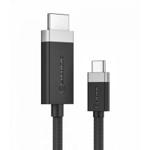 ALOGIC FUCHD1-SGR 1m HDMI Type-A (Standard) USB Type-C Cable Adapter Gray