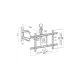 3. TV Wall Mount for 32–70" LED/LCD TVs, 45 kg, AR-85, vertical/horizontal adjustment, CORNER MOUNT 622 mm