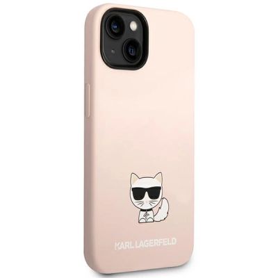 4. Karl Lagerfeld KLHCP14MSLCTPI iPhone 14 Plus 6.7 "hardcase light pink / light pink Silicone Choupette Body