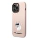 2. Karl Lagerfeld Silicone Choupette case for iPhone 14 Pro Max - pink