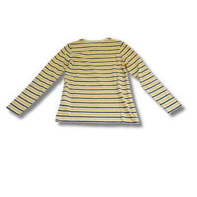 2. Wood Wood Kim Off-white/yellow stripes long sleeve t-shirt - 10235409-2323-Stripes