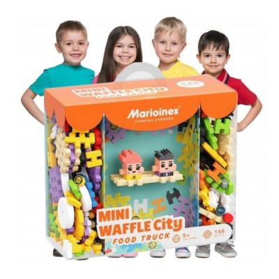 6. Marioinex Mini Waffle Building Blocks - City: Food Truck, 148 pieces