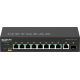 7. Netgear M4250-9G1F (GSM4210PD) Managed Gigabit Switch, 10 Ports, 110 W PoE (PoE+: 8 Ports)