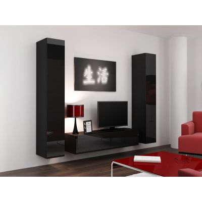 15. VIGO full display cabinet '180' 180/40/30 black/black half