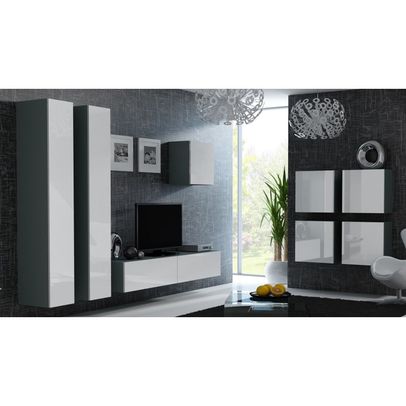 11. VIGO full display cabinet '180' 180/40/30 gray/white