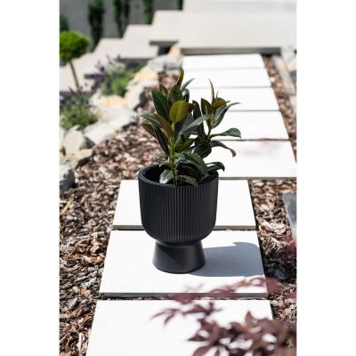 29. MILLY FLOWER POT ON LEG DIAMETER 30 CM GREEN PINA