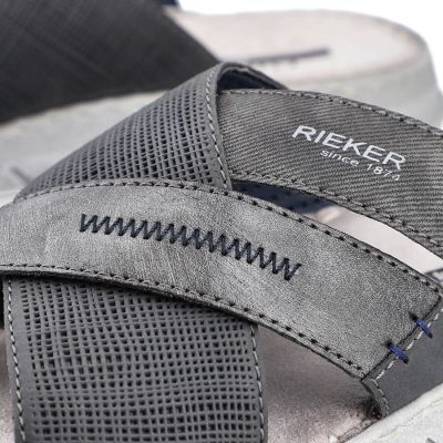 19. Rieker M RKR581 comfortable flip-flops, gray