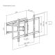 15. MACLEAN TV MOUNT / HANGER, MAX. VESA 600X400, 37-90", MAX. LOAD 65KG, BLACK MC-881 N
