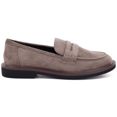 6. Women's suede lords shoes beige Vinceza 62335