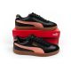 9. Puma women's sports shoes CLub II Era sneakers black fashionable leather