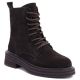 4. Women's leather ankle boots, suede, chocolate, Sergio Leone TR-02