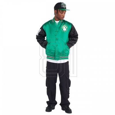 6. Mitchell & Ness NBA Boston Celtics Primetime Heavyweight Satin Jacket Vintage Logo Celtics M JK8453-BCEKYGN