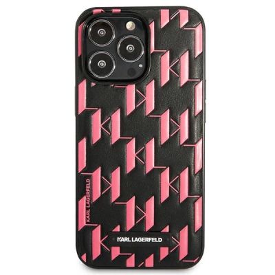 3. Karl Lagerfeld Monogram Plaque iPhone 13 Pro Max 6.7" Case - Pink