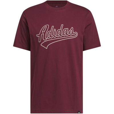 2. adidas Varsity Tailsweep Graphic Men's T-Shirt in Burgundy KS2180