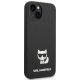 4. Karl Lagerfeld Silicone Choupette Body Case for iPhone 13 / 14 / 15 - Black