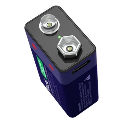 2. TRUST 9V battery charged via USB-C