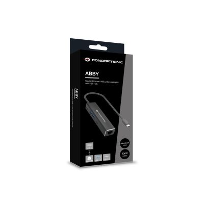 4. Conceptronic ABBY13B Docking Station Wired USB 3.2 Gen 1 (3.1 Gen 1) Type-C Gray