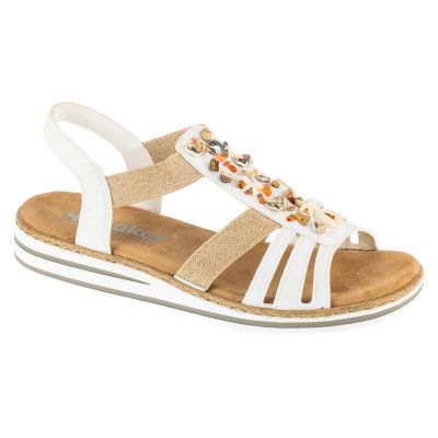 Rieker Sandals V0656-80 White 36