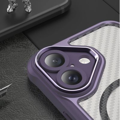 6. Leading Series MagSafe Silicone Case for iPhone 16 Plus - Purple