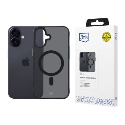 3mk Smoke MagCase for iPhone 17 - Black Semi-Transparent