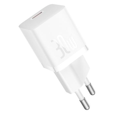 3. Baseus GaN5 USB-C 30W Wall Charger with Baseus Dynamic 3 USB-C 100W 1m Cable - White