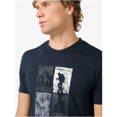 2. Men's short-sleeve SUPER.NATURAL M GO HIKING TEE, navy
