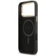 7. Guess 4G PU Triangle Logo & Stand Camera Magsafe Case for iPhone 17 Pro Max - Black