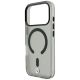 6. BMW Sign Frosted IML & Metal Logo MagSafe Case for iPhone 18 Pro Max / 17 Pro Max - Gray
