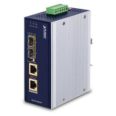 4. PLANET IGUP-2205AT network converter 1000 Mbit/s Multifunctional, Single Blue