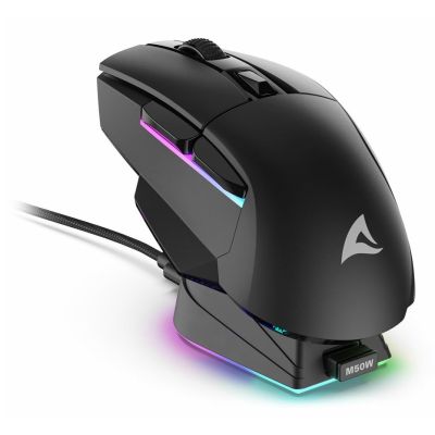 5. Skiller SGM50W RGB Optical Mouse Black + Station