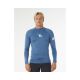 Men's Lycra RIP CURL Waves Upf Perf L/S blue