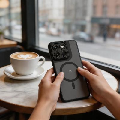 8. Tech-Protect Magmat MagSafe Case for Motorola Edge 70 Fusion / Fusion + 5G - Matte Black