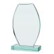 6. Glass trophy with a broken base