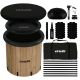43. VIRTUFIT ICE BATH XXL - 375 LITERS - IMITATION WOOD - WITH ACCESSORIES