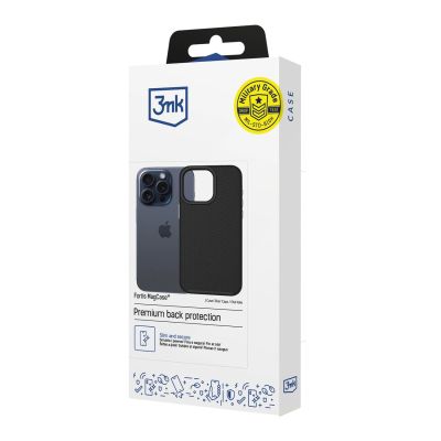 11. 3mk Fortis MagCase for iPhone 15 Pro Max - Black