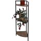 11. METAL CORNER SHELVING UNIT 3 SHELVES 23.5x23.5x76CM