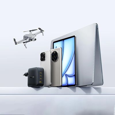 16. Baseus EnerFill FH11 GaN 140W Wall Charger 3xUSB-C + 1xUSB-A - Black