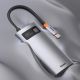 19. Baseus Metal Gleam 4in1 multifunctional HUB USB Type C - USB Type C Power Delivery 100 W / HDMI 4K 30 Hz / 1x USB 3.2 Gen 1 / 1x USB 2.0 (CAHUB-CY0G)