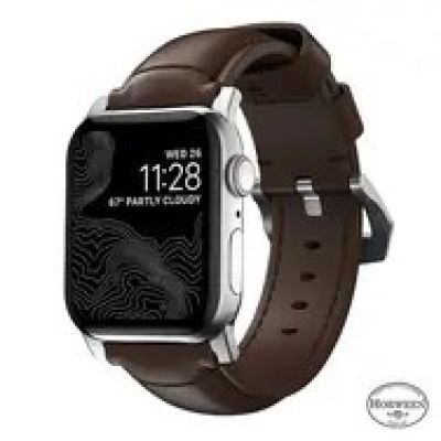 12. Nomad NM1A4RST00 Smart Personal Accessory Band Brown Leather