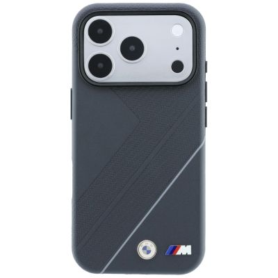 3. BMW M Tire Track with Silver Line MagSafe Case for iPhone 18 Pro / 17 Pro - Dark Gray