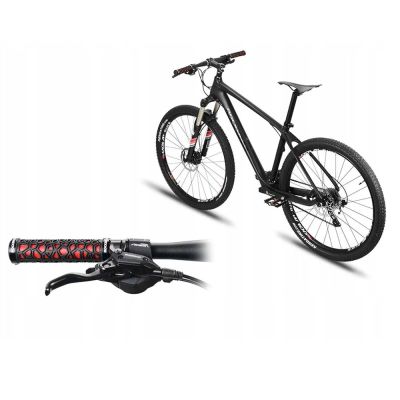 4. Rockbros 2017-14ARD bicycle grips - black and red