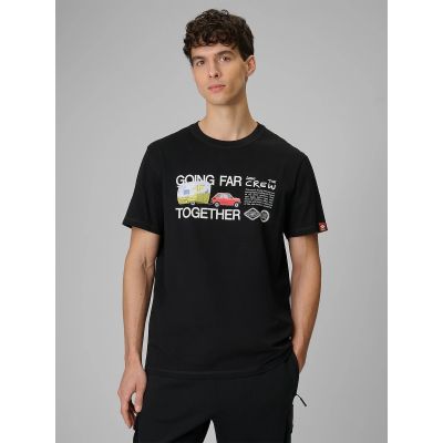 Men's regular printed T-shirt 4F 4FRSS26TTSHM3810-20S