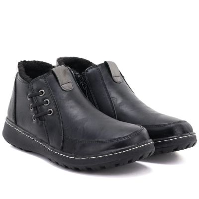 8. Comfortable black women's ankle boots Potocki 25-90349