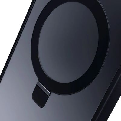 14. 3mk Smoke Case Mag&Stand for Apple iPhone 15 pro max - black
