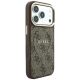 4. Guess Embossed 4G Classic MagSafe Case for iPhone 17 Pro Max / 18 Pro Max - Brown