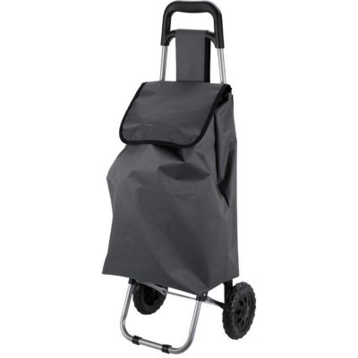 TROLLEY SHOPPING BAG ON WHEELS WITH FRAME 33L GRAY