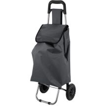 TROLLEY SHOPPING BAG ON WHEELS WITH FRAME 33L GRAY