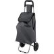 TROLLEY SHOPPING BAG ON WHEELS WITH FRAME 33L GRAY