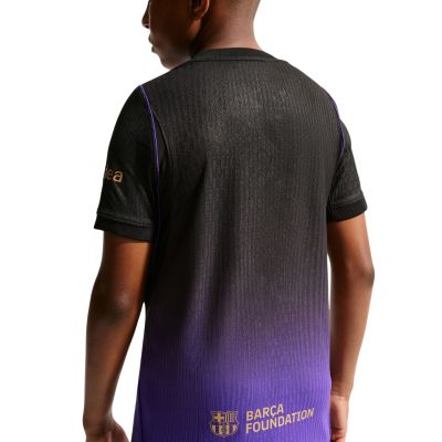 5. Nike FC Barcelona 2026/27 Match Away Kids' Jersey Black and Purple II1852 505